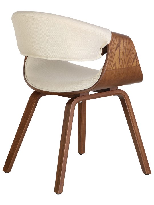 Juego de 2 Sillas de Comedor Foley Tela, roble/crema Juego de 2 Sillas de Comedor Foley Tela, roble/crema