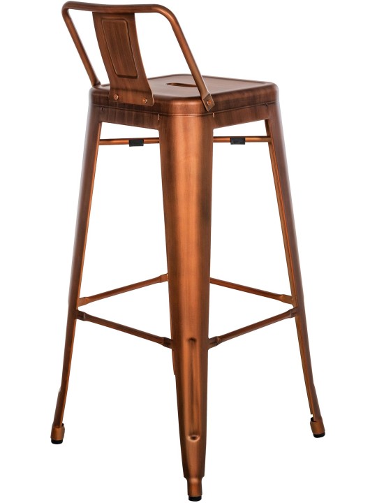 Juego de 2 taburetes de bar Mason, cobre Juego de 2 taburetes de bar Mason, cobre