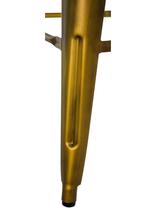 Juego de 4 taburetes de bar Mason, oro