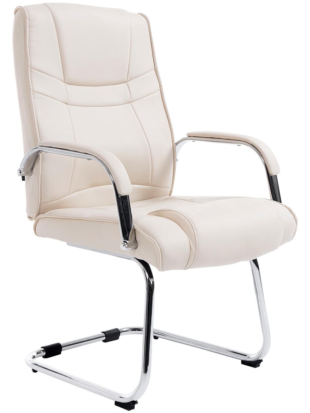 Silla de visita Atila, crema