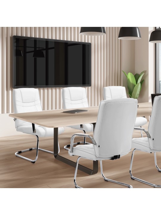 Silla de visita Atila, blanco