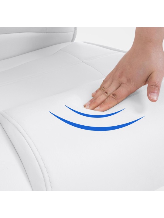 Silla de visita Atila, blanco