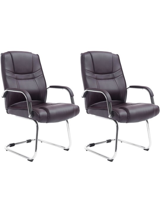 Conjunto de 2 sillas Atila, marrón