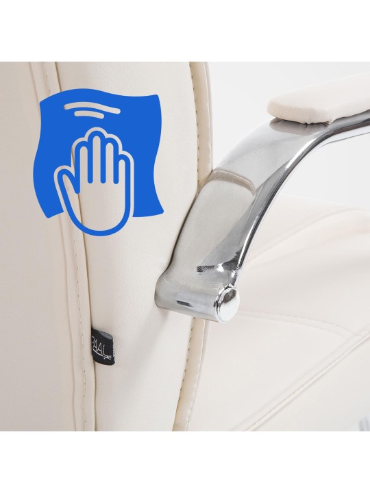 Conjunto de 2 sillas Atila, crema