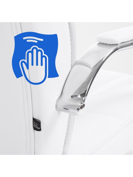 Conjunto de 2 sillas Atila, blanco