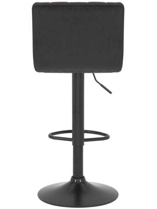 Taburete de bar Jamie terciopelo, negro Taburete de bar Jamie terciopelo, negro