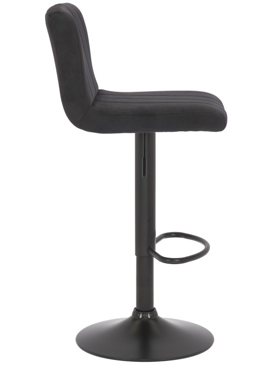 Taburete de bar Jamie terciopelo, negro Taburete de bar Jamie terciopelo, negro
