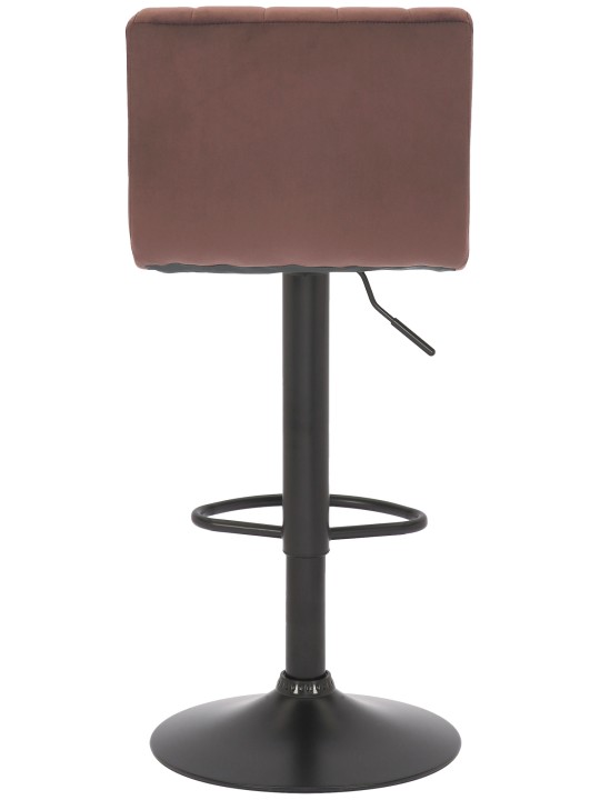 Taburete de bar Jamie terciopelo, marrón Taburete de bar Jamie terciopelo, marrón