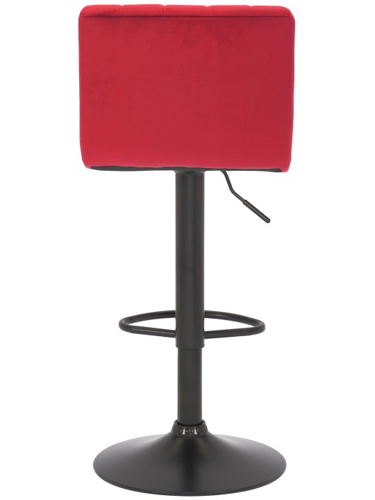 Taburete de bar Jamie terciopelo, rojo Taburete de bar Jamie terciopelo, rojo