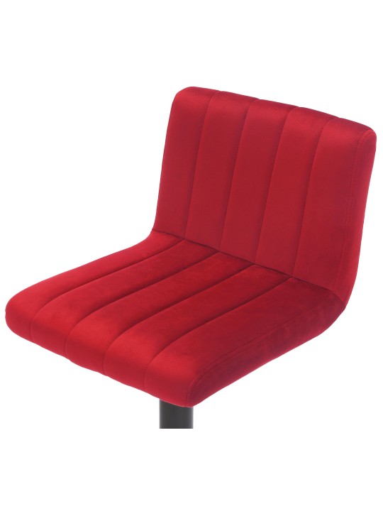 Taburete de bar Jamie terciopelo, rojo Taburete de bar Jamie terciopelo, rojo