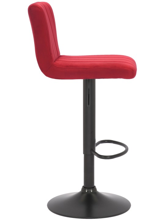 Taburete de bar Jamie terciopelo, rojo Taburete de bar Jamie terciopelo, rojo