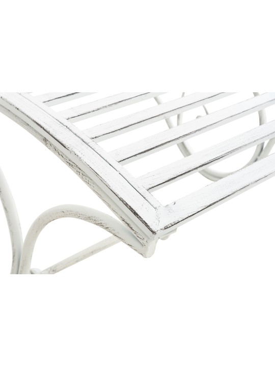 Tumbona de jardín Amiens, blanco antiguo