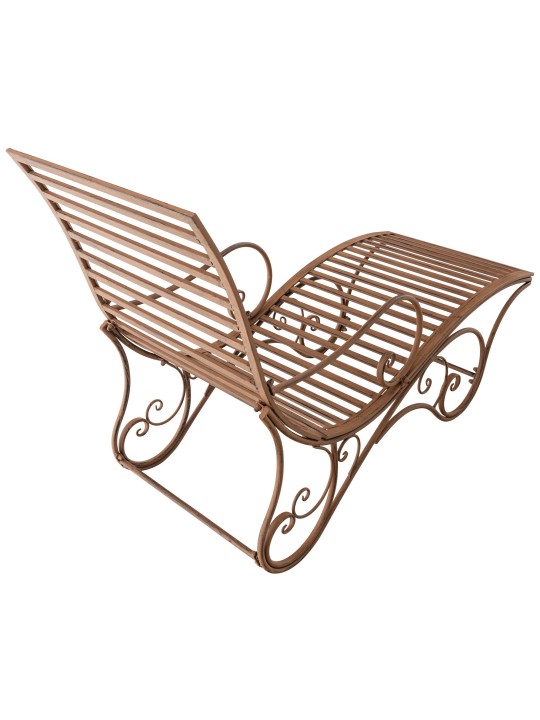 Tumbona de jardín Amiens, marrón antiguo