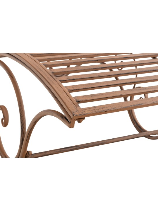 Tumbona de jardín Amiens, marrón antiguo