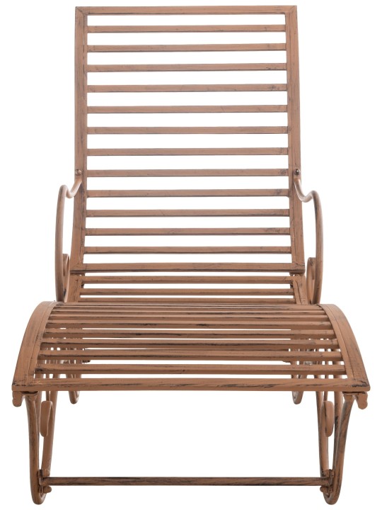 Tumbona de jardín Amiens, marrón antiguo