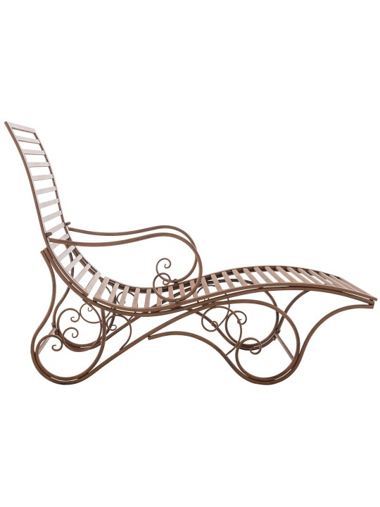 Tumbona de jardín Amiens, marrón antiguo