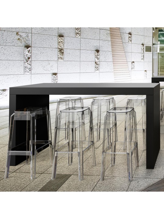 Taburete de bar Fox, transparente