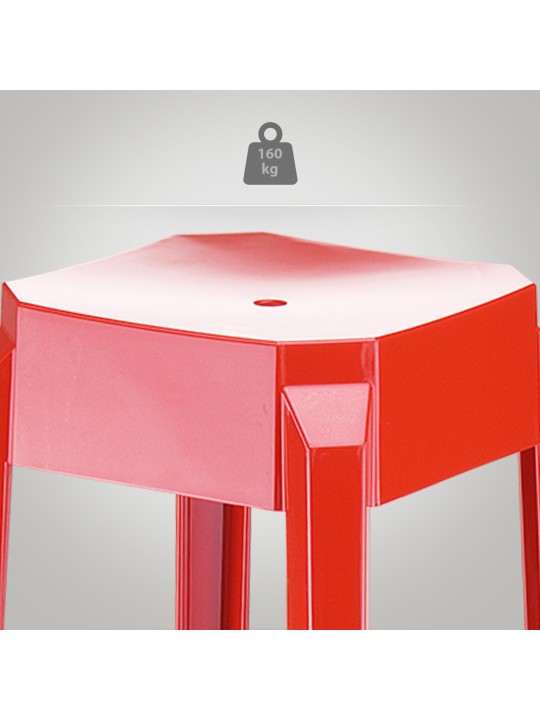 Taburete de bar Fox, rojo