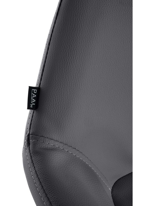 Taburete de bar Braga Piel sintética dorada, negro