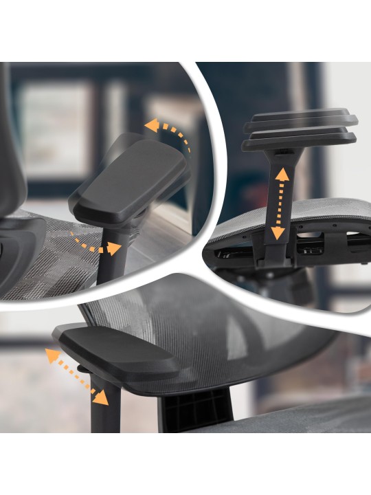 Silla de oficina Deshler, gris Silla de oficina Deshler, gris