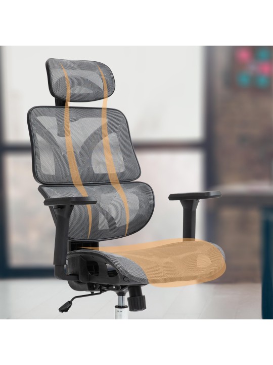 Silla de oficina Deshler, gris Silla de oficina Deshler, gris