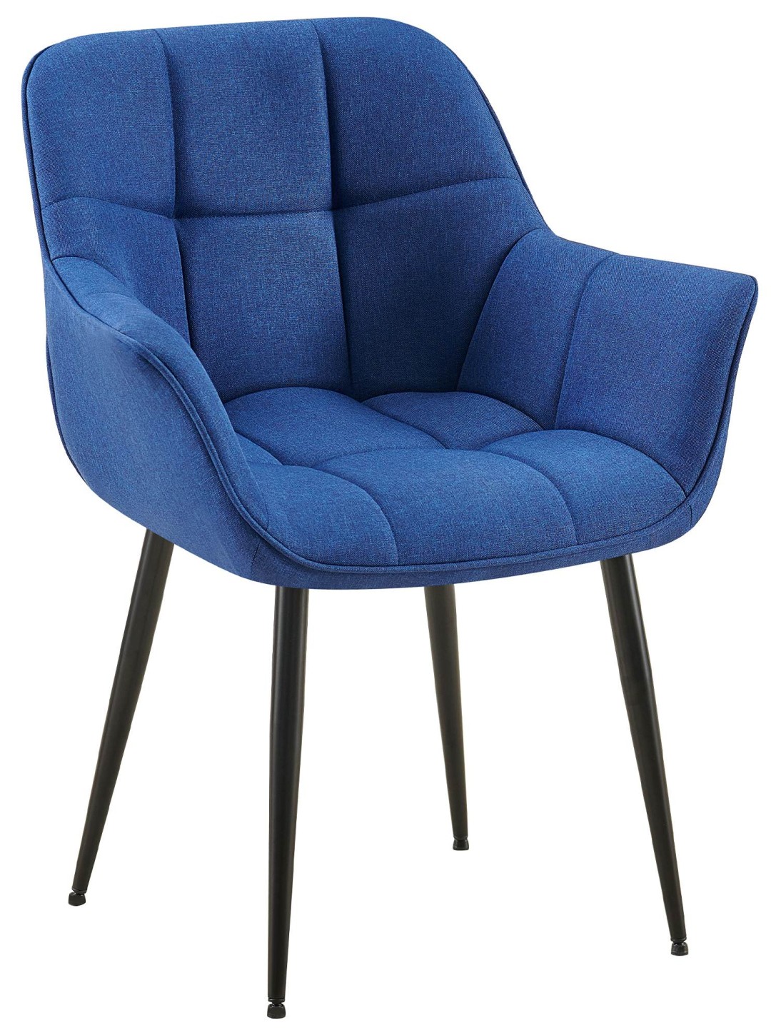 Silla de comedor tela Roseville, azul