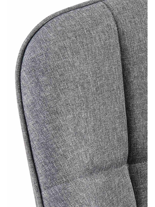 Silla de comedor tela Roseville, gris oscuro