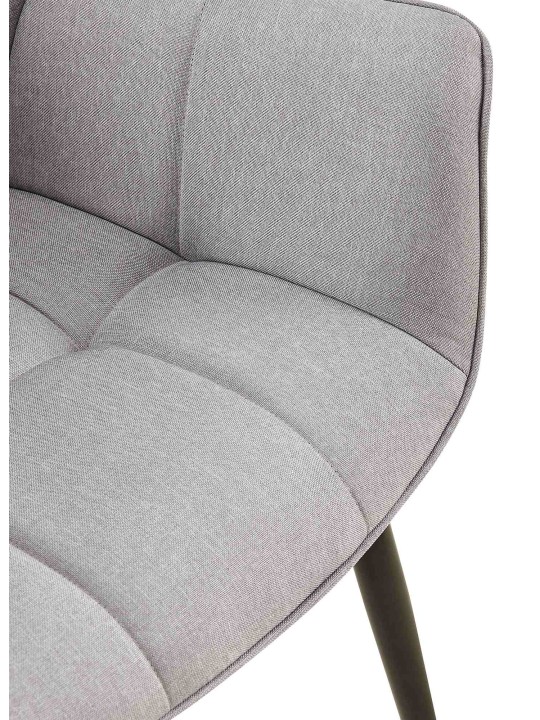 Silla de comedor tela Roseville, gris
