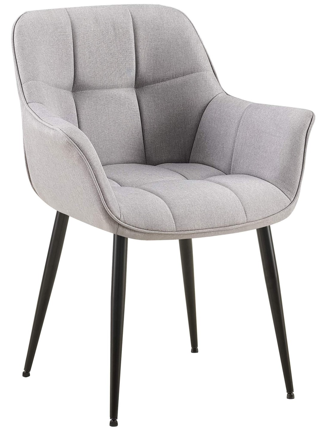 Silla de comedor tela Roseville, gris