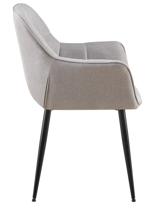 Silla de comedor tela Roseville, gris