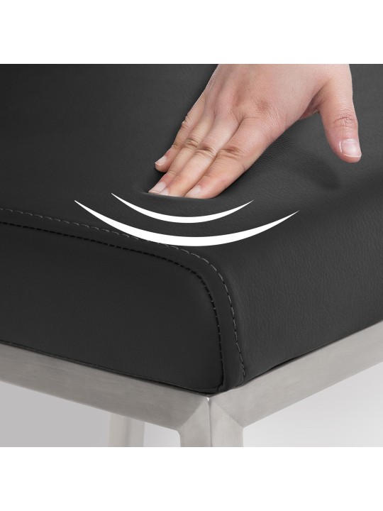 Silla de comedor Colmar, negro