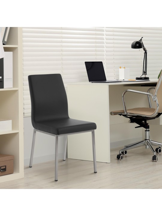 Silla de comedor Colmar, negro