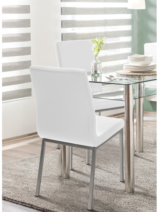 Silla de comedor Colmar, blanco