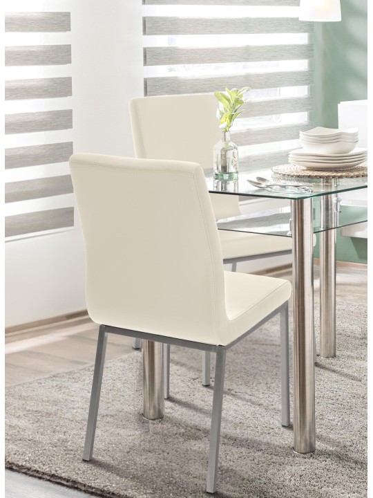 Silla de comedor Colmar, crema
