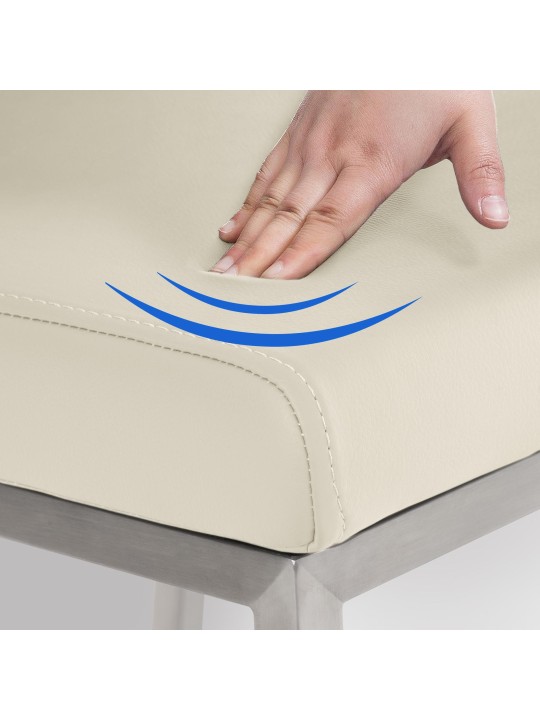 Silla de comedor Colmar, crema