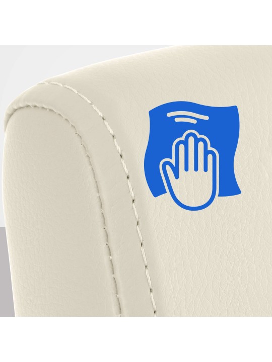 Silla de comedor Colmar, crema