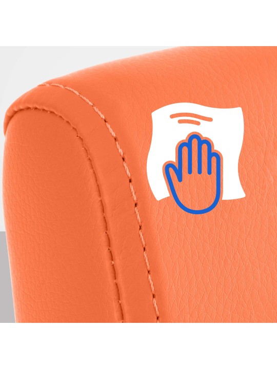 Silla de comedor Colmar, naranja