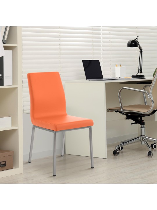 Silla de comedor Colmar, naranja