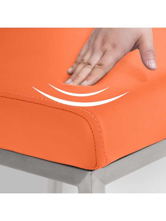 Silla de comedor Colmar, naranja
