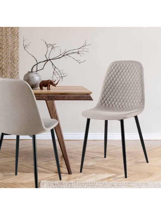 Silla Giverny tela, gris Silla Giverny tela, gris