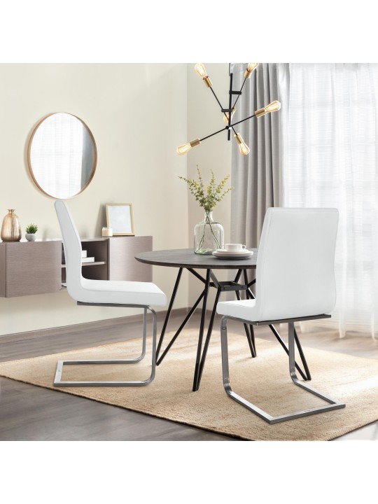 Silla de comedor Belfort, blanco