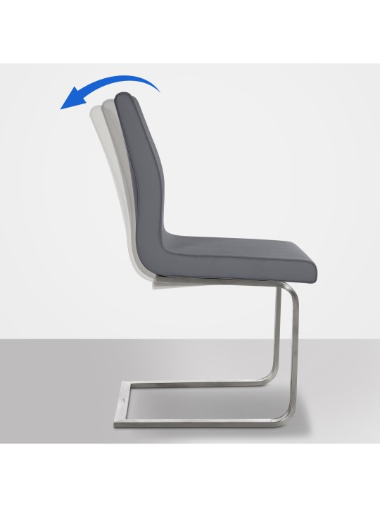 Silla de comedor Belfort, gris Silla de comedor Belfort, gris