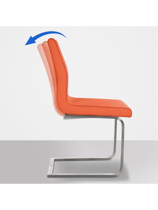 Silla de comedor Belfort, naranja