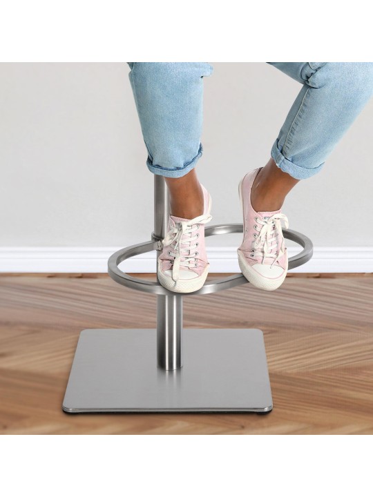 Taburete de bar Damaso E tejido, gris oscuro