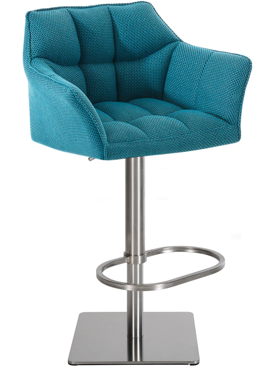 Taburete de bar Damaso E tejido, turquesa
