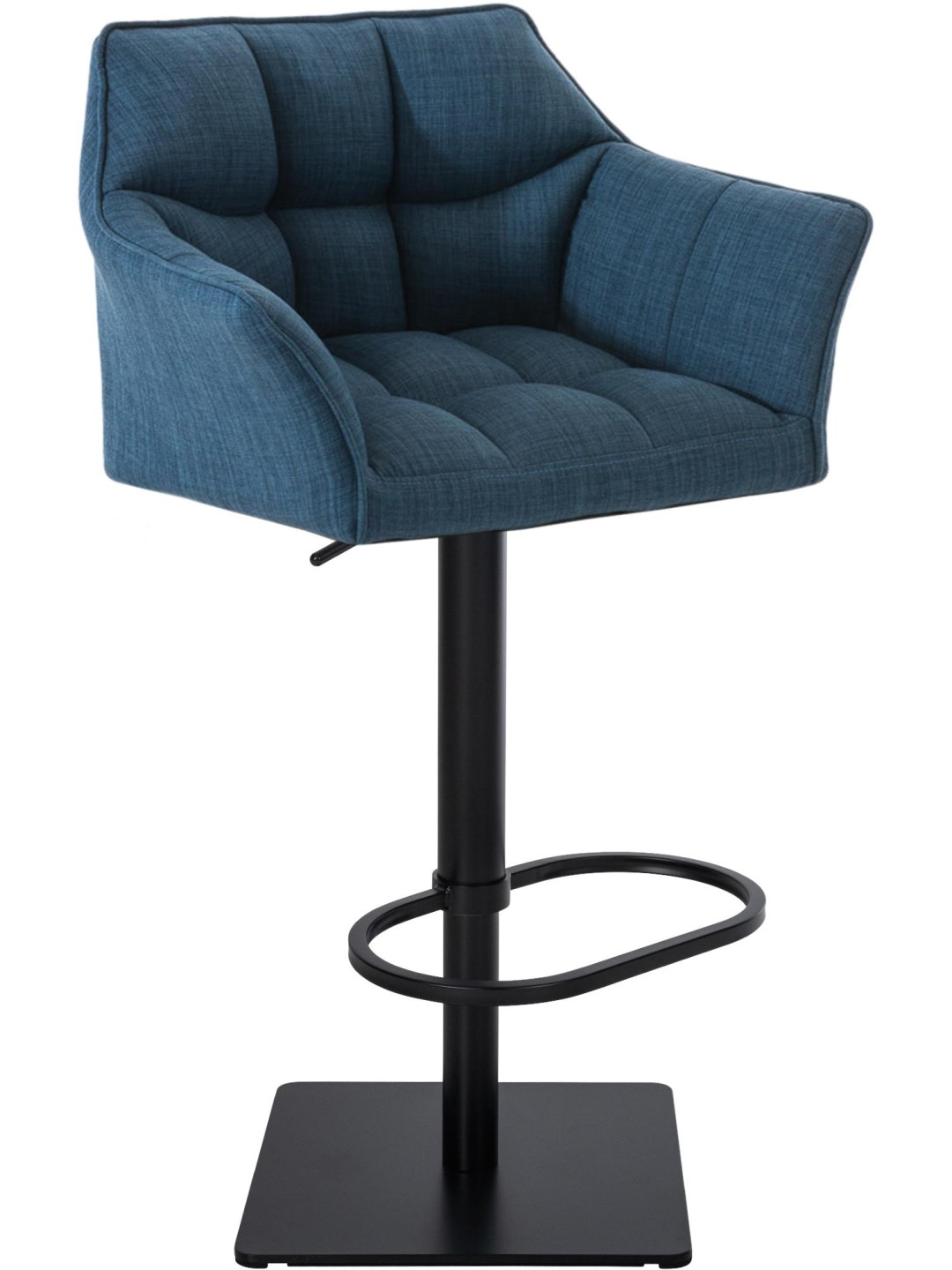 Taburete de bar Damaso B tela, azul