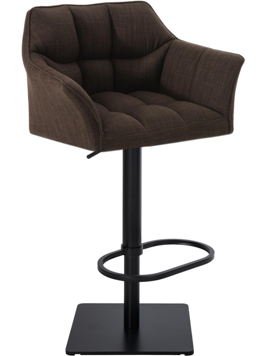 Taburete de bar Damaso B tela, marrón