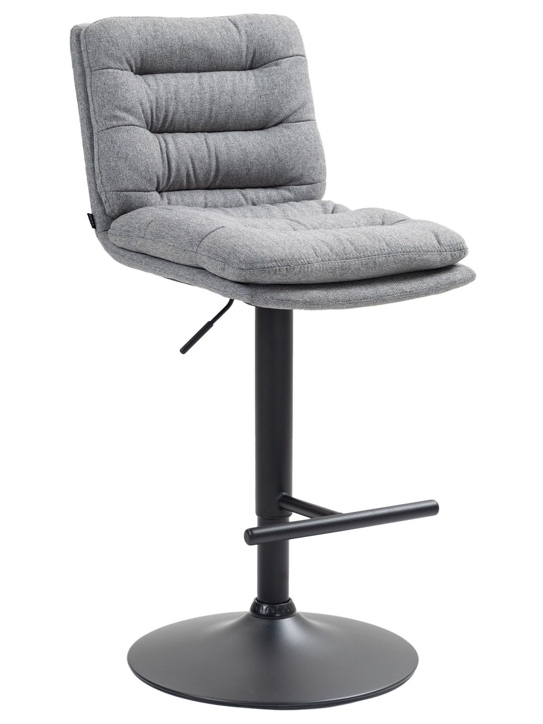 Taburete de bar tela Damar, gris