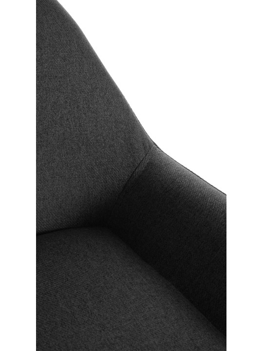 Taburete de bar Braga Tela dorada, negro