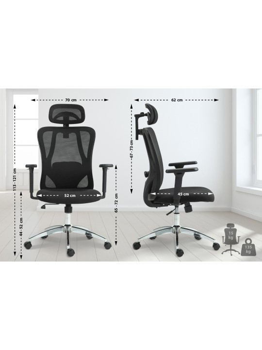 Silla de oficina Bryden, negro Silla de oficina Bryden, negro